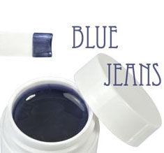 gel blue jeans
